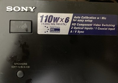 Sony STR DG500 6.1 Channel 110 receiver.