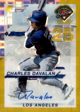 CHARLES DAVALAN RC 2025 Panini Prospect Holo Ticket /3 Signature Gold  ID:161445