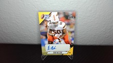 2021 Leaf Pro Set College Auto Gold #PSZN1 Zion Nelson Miami Rookie