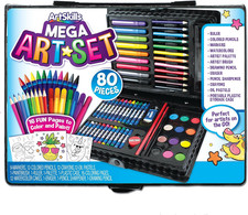 Mega Art Set, Arts and Crafts Supplies, Includes Colored Pencils, Stencil Letter