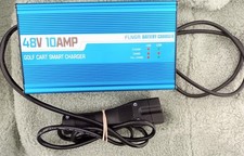 48 Volt 10 Amp Golf Cart Battery Charger for EZGO RXV TXT 3-pin Triangular NOB