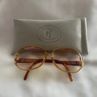 Christian Dior Vintage Oval Sunglasses Brown Gradient Lens #A985