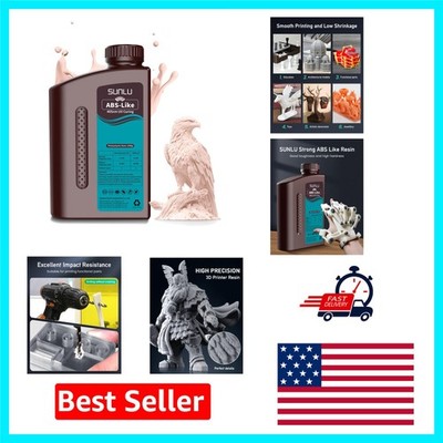 ABS-Like 3D Printer Resin, 405nm UV Curing, Non-Brittle, 1KG for High Precision