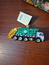 Old World Christmas Garbage Truck Ornament w