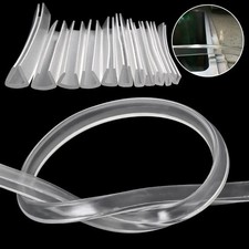 U-Shaped Clear Rubber Seal Edge Guard Strip Shower Door Glass Protection Strip