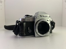 Nikon FG Silver 35mm SLR Film Camera Body Vintage