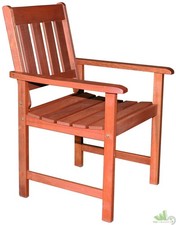 POLTRONA SEDIA CON BRACCIOLI DOGHE LEGNO MERANTI IMPRESSION ROYAL 65x80xH91