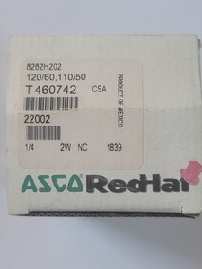 ASCO 8262H202 RedHat SOLENOID VALVE 1/4'' 110/120V 50/60Hz