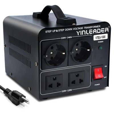 Transformador De 110 a 220 Volt 1000W Convertidor Corriente Para Casa En Oferta
