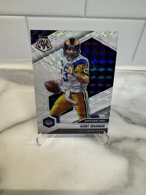 2021 Mosaic Kurt Warner Super Bowl MVP s White /25 Rams