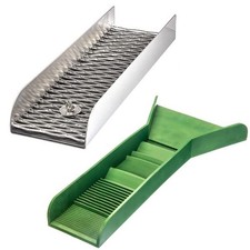 Sluice Monkey 2 Pack of Mini Sluice Pocket Aluminum Sluice Box - 12" x 3.5" x 1.