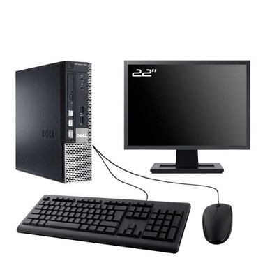 PC Dell Optiplex 7010 USFF Bildschirm 22 '' Intel I3-3220 RAM 16Go SSD 960Go W10