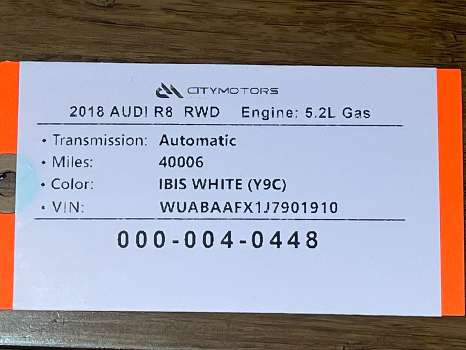 Audi R8 2017-2023 Rear Fuel pump P/N 4S0201511