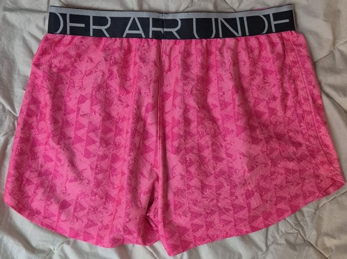 Under Armour HeatGear 2.0 Girls Size YLG Pink Sports Athletic Beach Shorts - Picture 2 of 9