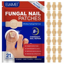 Toenail Antiseptic Patch Long Lasting Breathable Fungal Nail Patches 21 Pcs