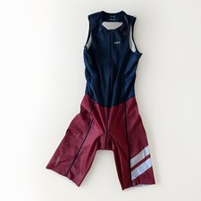 Louis Garneau Vent Tri Suit Men's Size Small Chamois Quick Dry Red/Blue