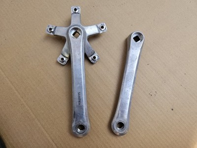 Vintage Shimano FC-B124 Triple Crankset 175mm Deore XT 110/74 BCD