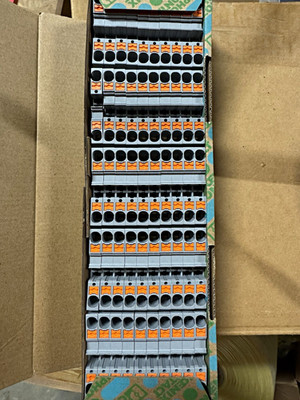 Phoenix Contact DIN-Schienen Klemmenblock 2-Draht 2-polig AWG 20-8 grau/orange
