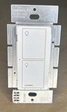 Lutron Caseta PD-5S-DV White 5A Lighting Switch Only Tested