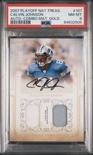 2007 National Treasures - Calvin Johnson Rookie Patch Auto Gold #10/10