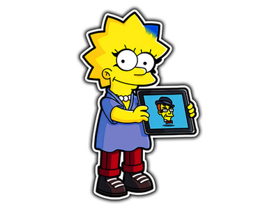 Programmer Lisa Springfield Family Sticker Waterproof Vinyl Decal Die-Cut Car