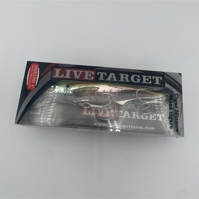 LIVETARGET Cigar Minnow Saltwater Trolling Lure Pearl/Green 4 1/2in 7/8oz