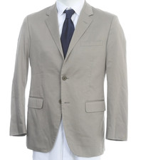 Theory Tahitian Pearl Gray Two-Button Blazer Jacket Sport Coat Men Size 40