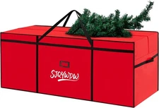 Small Christmas Tree Storage Bag 4ft 5ft Heavy Duty 600D Canvas Red