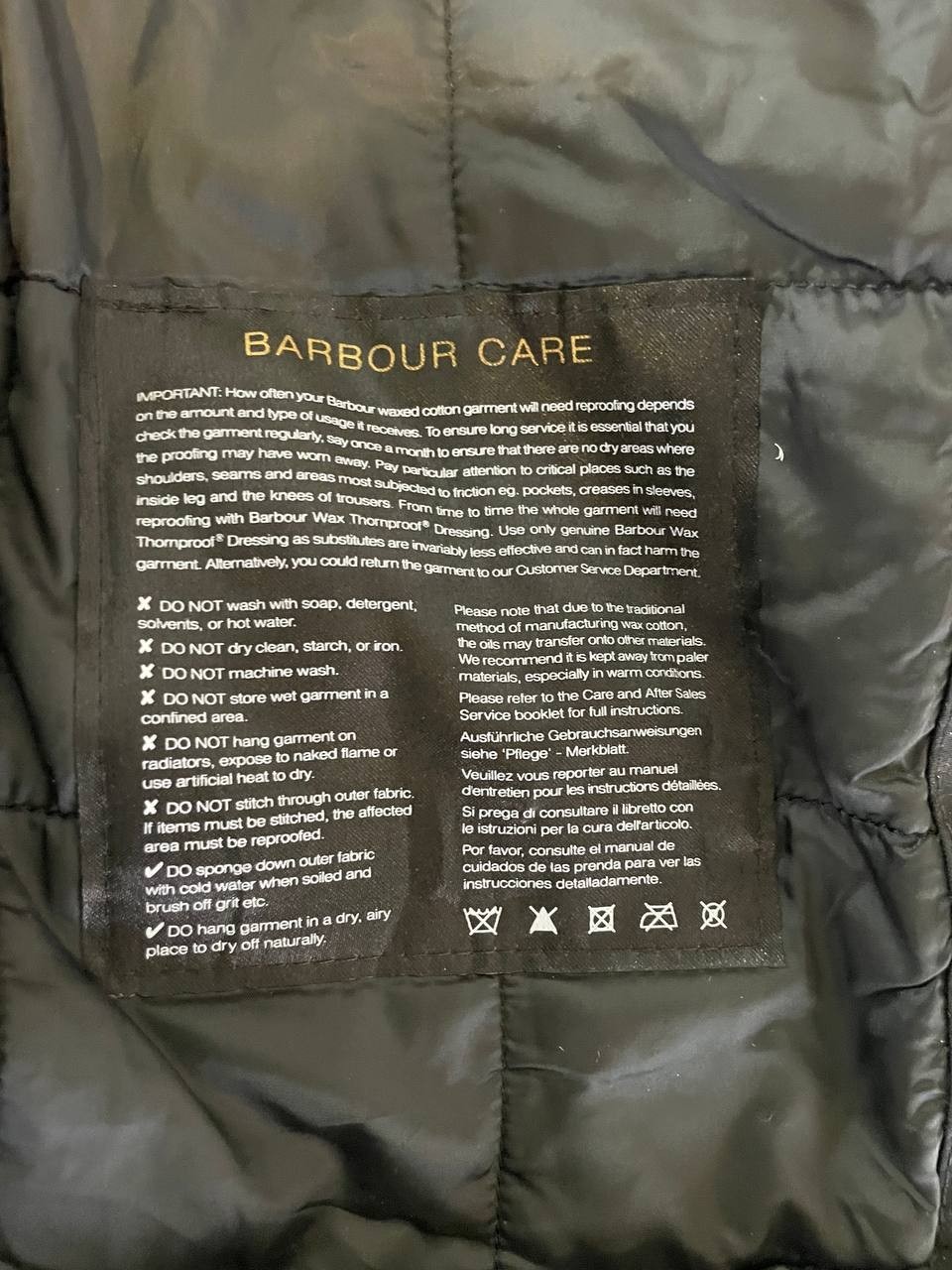 Barbour International Wax Womens Parka Jacket Size XL Long Sleeve Multi-Pockets image 5