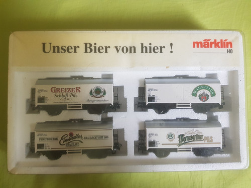 Märklin H0 31963 - Bierwagen-Set "Unser Bier von hier!" mit OVP | Zustand: Gebraucht