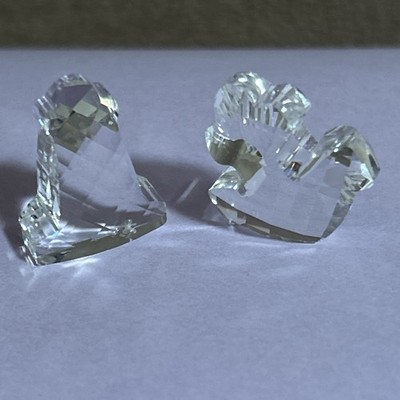 Swarovski Crystal Anchor & Lighthouse Mini Figurines Preowned Small Chips