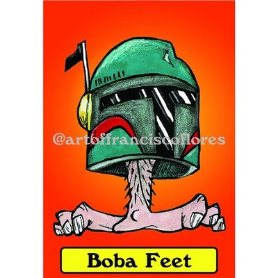 Boba Feet 2.5'' x 3.5'' Sticker Premium Vinyl Sticker Star Wars Fett