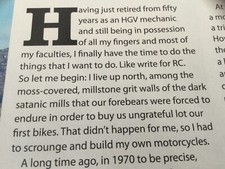 TRIUMPH TIGER CUB TRIALS MOTORCYCLE MAGAZINE ARTICLE