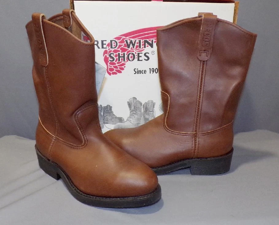 RED WING WESTERN BOOTS 2214 PECOS VIBRAM COMFORT FORCE BOXED MULTIPLE SIZE WIDTH