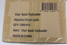 (1000) Humongous Hoard 3" x 4" Basic 55Pt Thick Top Loaders Case