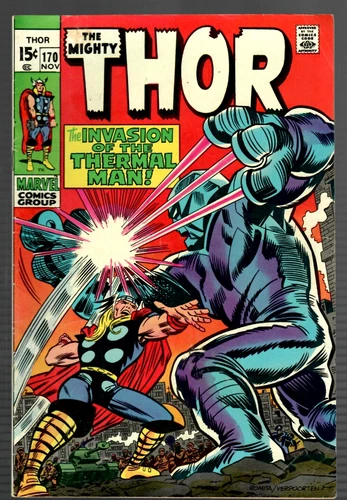The Mighty Thor # 170 (6.5) 11/1969 Marvel Late Silver-Age Thermal 2nd App.15c🔨
