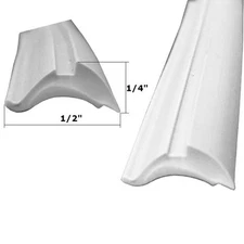 Grey 1/2" Universal Replacement Glazing Spline - 18 ft Roll