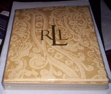 RALPH LAUREN Paisley Yellow 70" X 120" TABLECLOTH NEW