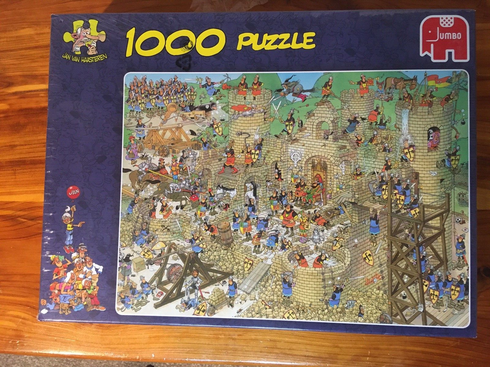 Rare SEALED Jumbo 17213 Jan Van Haasteren  Puzzle (1000 pieces), Castle Conflict