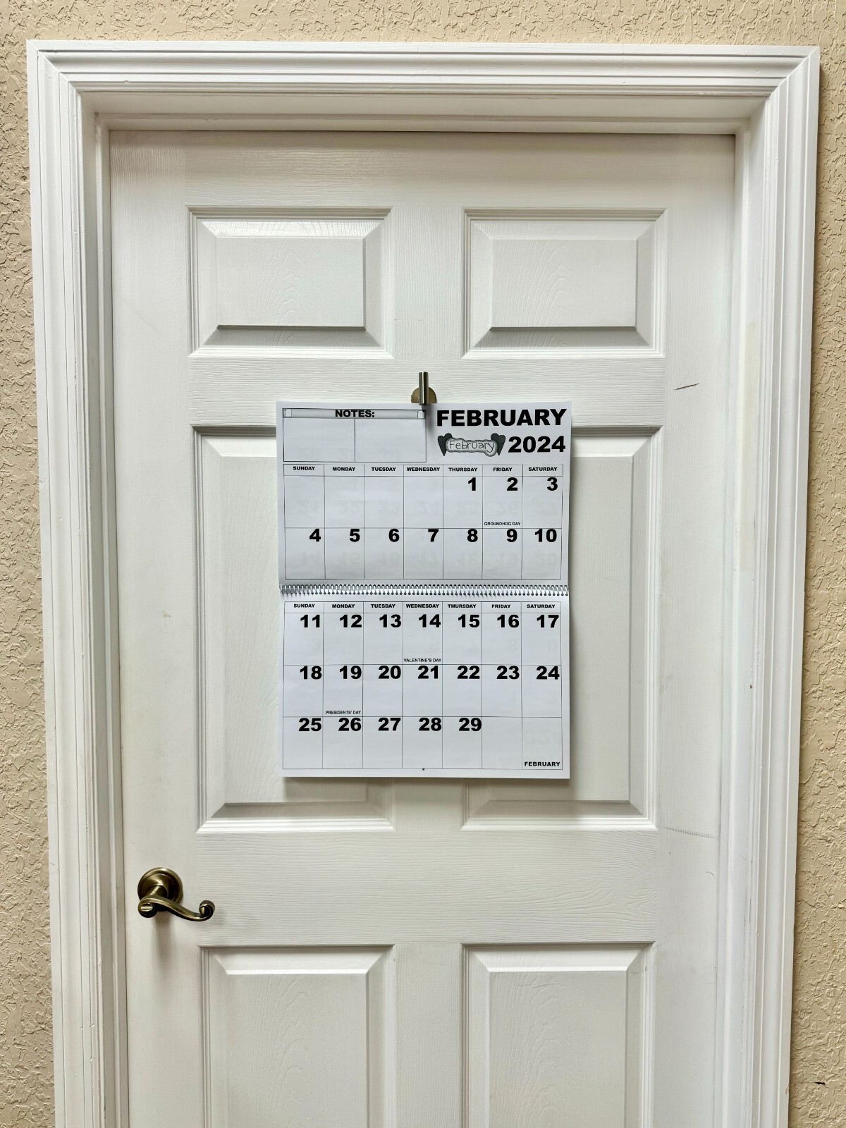 Jumbo Large Print 2024 Wall Calendar 13months with January 2024 Magnifying Aids Gobierno en redes