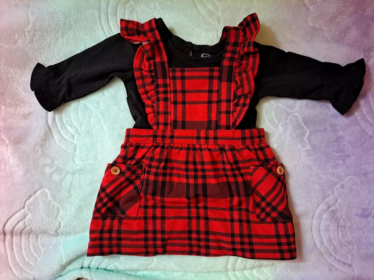 Baby girl red plaid dress sale