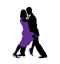 BALLROOM DANCERS SILHOUETTE - LIFE SIZE STANDUP/CUTOUT BRAND NEW - PARTY 2403