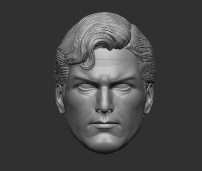 Superman Christopher Reeve custom head for 4