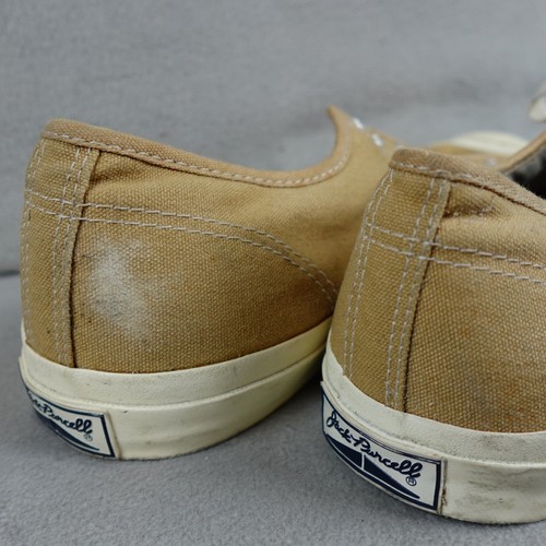 Converse Jack Parcell Sneakers Mens 13 Beige Canvas Rubber Toe Low Top VTG - Picture 9 of 18