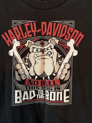 希少◎Harley Davidson bad to the bone XL Vintage 90s Harley Davidson Bad To The Bone Long Sleeve