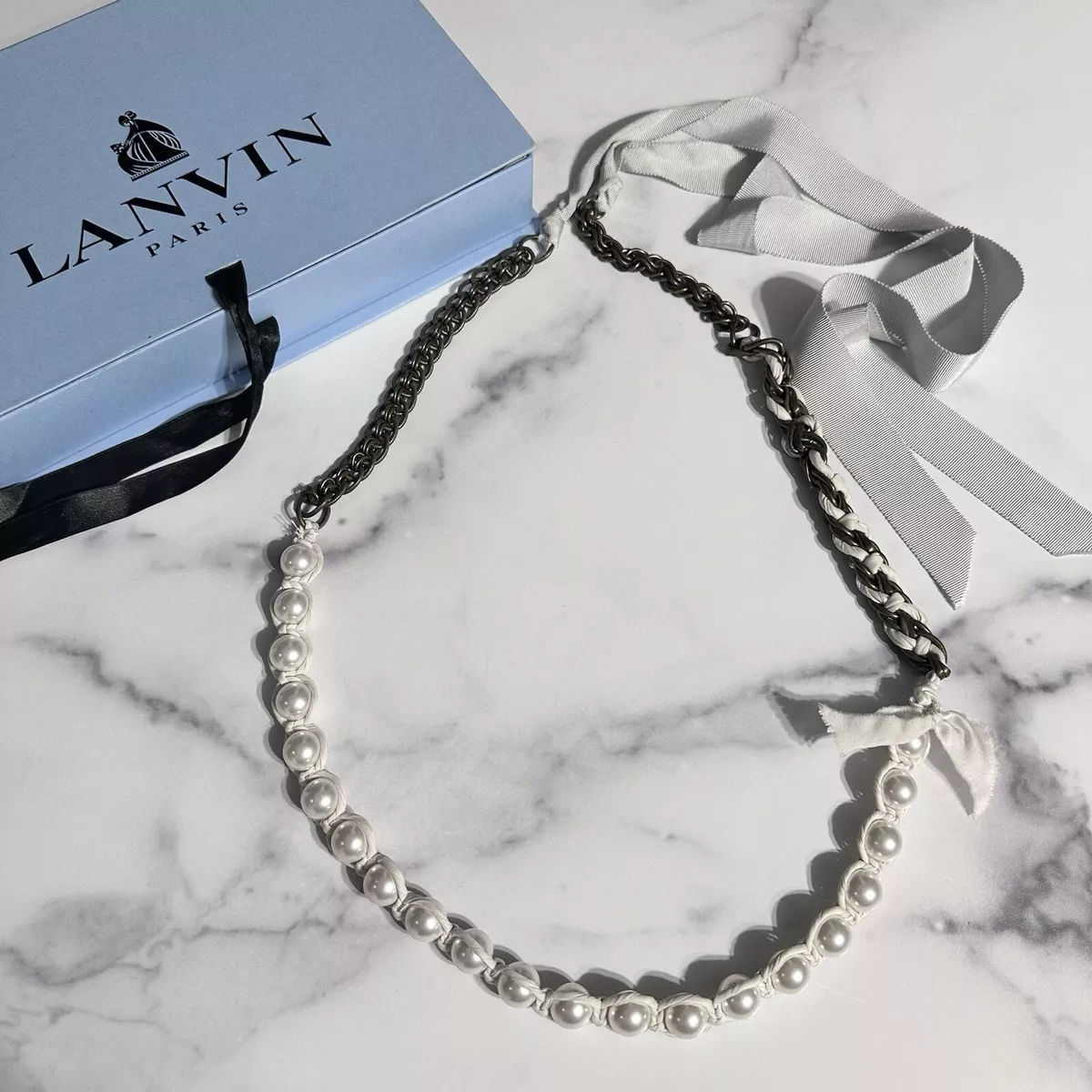 Lanvin hotsell pearl necklace