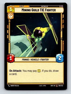 Aggression Space Mining Guild TIE Fighter Fringe Vehicle Fighter Unit 1C 2H 1P