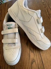 Men's Reebok Composite Toe Work Shoe Size 18 White Leather Oil Slip Resistant