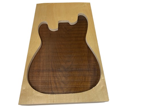 Corpo Chitarra Elettrica Basswood & Cherry Vuoto, 3 Pezzi Incollato - Foto 11