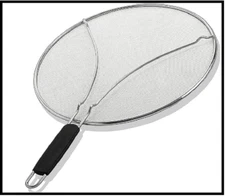 BERGKOCH Grease Oil Splatter Splash Screen Guard Frying Pan 13" Skillet Lid 